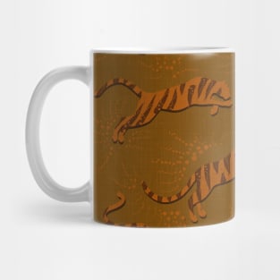 Big Wild Tigers / Khaki Abstraction Mug